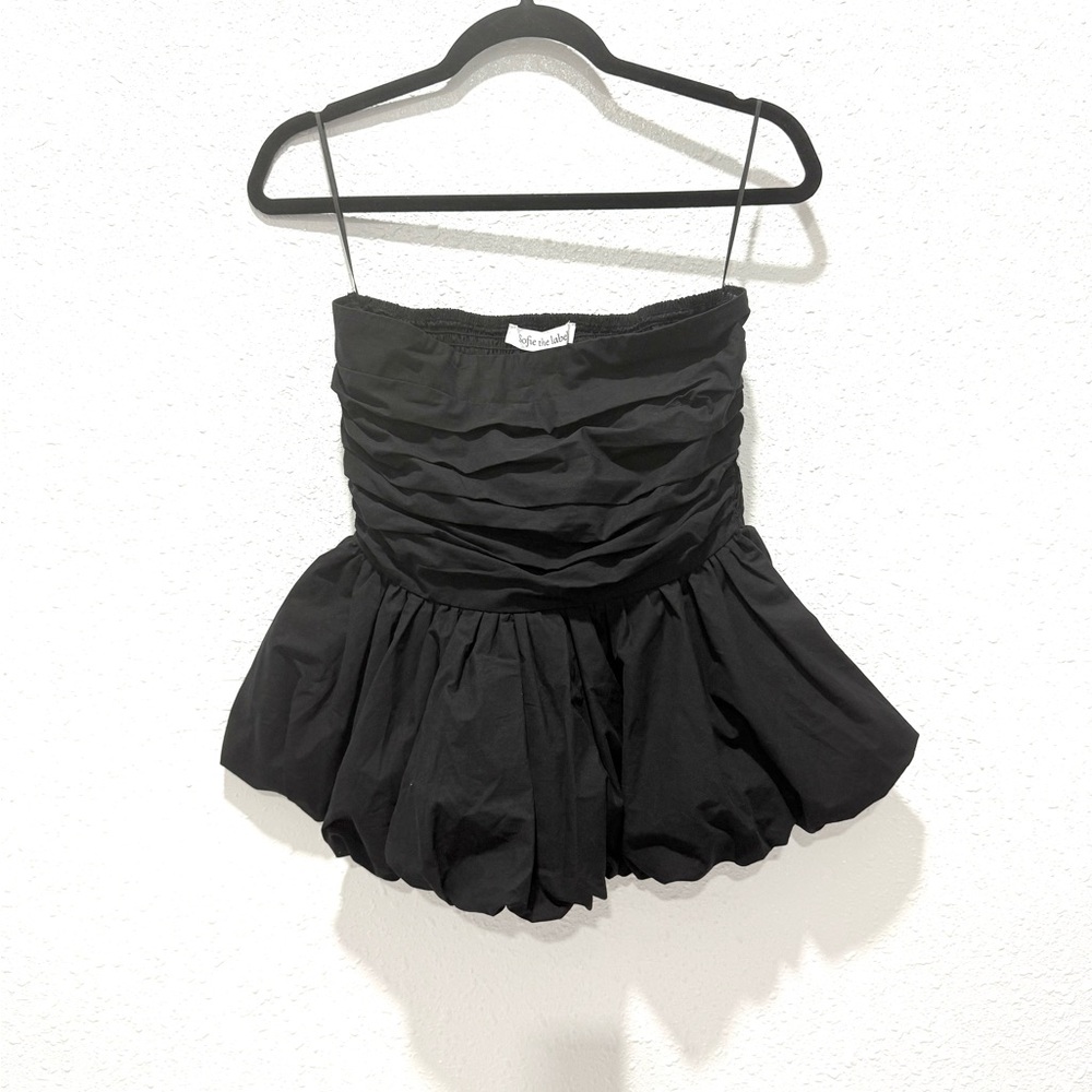 Sofie the label sleeveless Black Women's bubble hem Top M